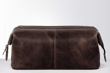 Косметичка HOLZRICHTER Berlin No 5-2 (L), велика, ручна робота, преміум-шкіра, шоколадна