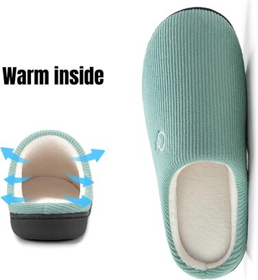 Тапочки зимові Mishansha для дому, чоловічі та жіночі, з меморі-піною, розмір 36-47, блакитні