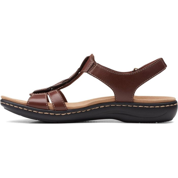 Босоніжки Clarks Laurieann Kay жіночі бежеві (38 EU) - шкіряні сандалі на плоскій підошві
