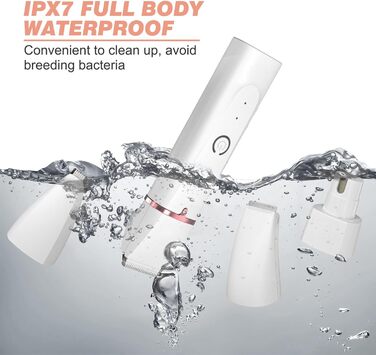 Машинка для стрижки собак Leise, 4 в 1: стрижка тіла, обличчя, вух, подушечок лап. Ідеально для собак та котів.