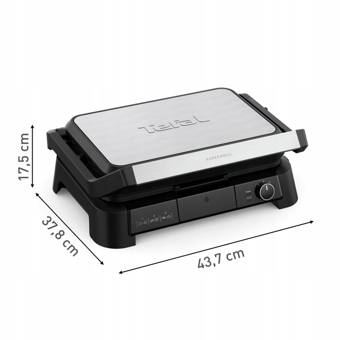 Електричний гриль Tefal GC520DE0, 2200 Вт, площа 800 см², з регулюванням температури