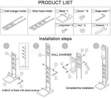 Підставка для пилососів Dyson: Organizer та кріплення для Dyson Gen5, V15s, V15, V12 Slim, V11, V10, V8, V7, V6, DC30, DC35 (білий)