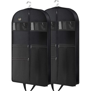 Мішок для одягу URMI, міцний, 2 шт., 60x110 см, з 3 кишенями для сорочок, пальто, курток, суконь – для подорожей