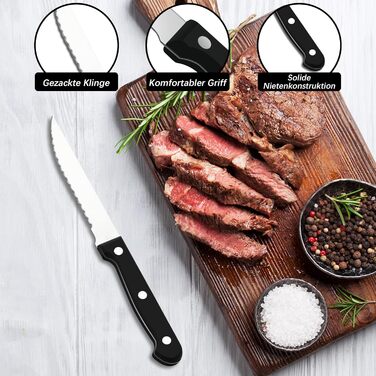 Bestdin Cutlery Set with Steak Knives, 72-Piece Cutlery Set for 12 People, Stainless Steel Cutlery Set with Knife, Fork, Spoon, High-Quality Cutlery for Home/Party/Restaurant, High-Gloss Polished & Dishwasher Safe