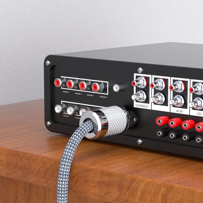 Сетевой кабель Monosaudio D503 High End HiFi, 2м, OFC бескислородная медь, разъем EU Schuko — IEC C15 для усилителя, DVD, декодера и сабвуфера