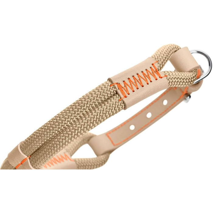 Нашийник для собак HUNTER Malia, бордово-коричневий, з м'якого шнура та міцної шкіри, легкий, зносостійкий, сучасний та елегантний дизайн, яскраві кольори, Made in Germany, розмір 45, бордово-коричневий