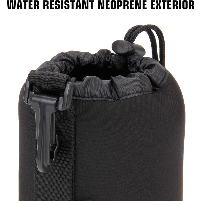 Чохол для об'єктива USA Gear FlexARMOR з неопрену (3 розміри), чорний