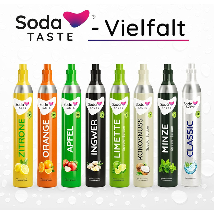 Набір Mysoda Woody: Газова вода вдома - Спрейер з екологічного дерева, пляшка 1л BPA-free, 2 балончики CO2 (Classic & Citron)
