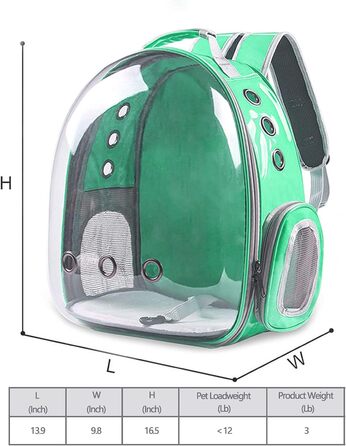 Рюкзак-переноска для котів та собак, рюкзак для тварин, рюкзак-капсула для подорожей, шкіряний (Leather-GR)