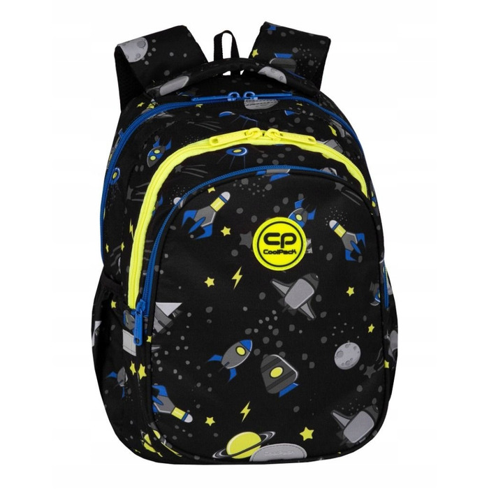 Багатовідсінковий шкільний рюкзак CoolPack, чорний, 21 л
