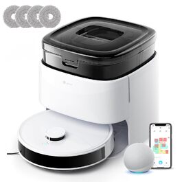Робот-пилосос LEFANT M3 Gen2 з функцією миття підлоги, 12000Pa, LiDAR-навігація, керування через додаток/Alexa/iWatch