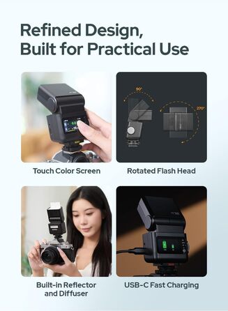 Godox iT32 TTL міні-спалаху для камер Sony з X5-S передавачем, 2.4G HSS 1/8000s, сумісний з Sony ZV-E10 a7IV a9III a6400 a6700 a7III a7CII a6000 a7C a6100 a7SIII ZV-E10 II a6500 RX10