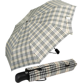 iX-brella парасолька преміум-класу з автоматичним відкриванням, змінний колір при намоканні, принт 'Raindrops' (квітковий бежевий)