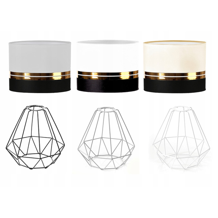 Настільна нічна лампа Діамант з абажуром у стилі Glamour, LED E27