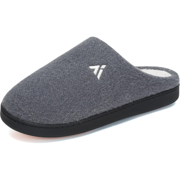 Тапочки жіночі Mishansha Herren теплі зимові з меморі-піною та плюшем, антиковзкі, розмір 36-48, срібні