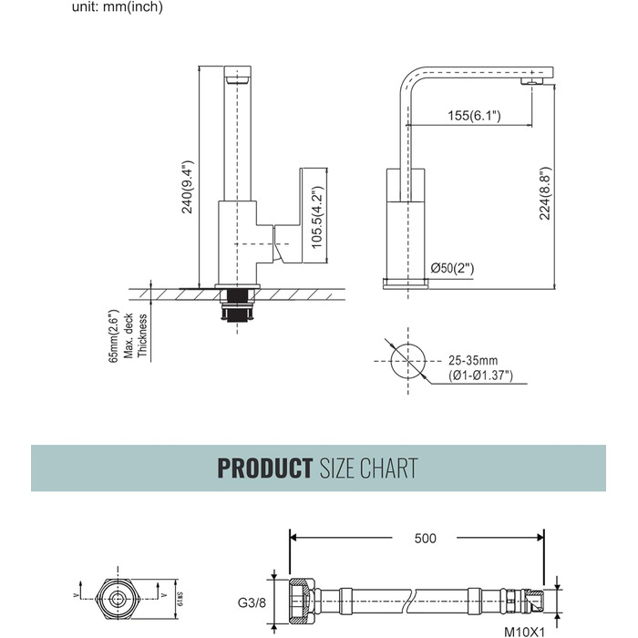 Кухонний змішувач з нержавіючої сталі, поворотний на 360°, для кухні, вантажівки, ванної кімнати, золотий
