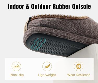 Чоловічі пантолетки COFACE з м'якою піною Memory Foam, зручні шльопанці для дому та вулиці (колір кавовий, 46 EU)