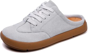 Тапочки домогосподарки UBFEN жіночі теплі мюлі, зручні, з м'якої плюшевої тканини, повсякденні, для дому та вулиці, сірі, 40 EU