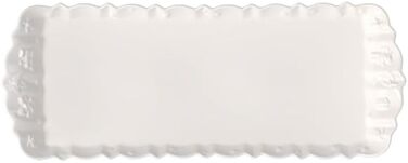 Villeroy & Boch – Toy's Delight Royal Classic Cake/Torte Plate White, Dishwasher-Safe, Microwave-Safe, Rectangular Serving Plate for Christmas, Serving Platter, Premium Porcelain