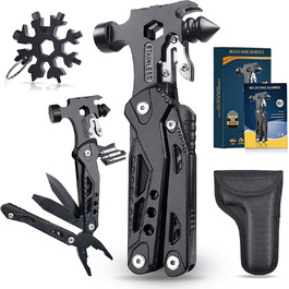 Мультитул 33 в 1 для чоловіків: молоток, плоскогубці, ніж, викрутка. Ідеальний для кемпінгу, надзвичайних ситуацій та виживання на природі