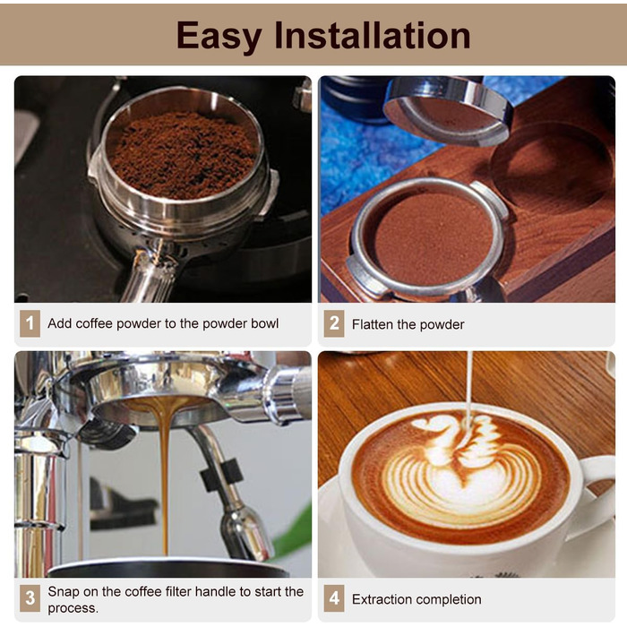 Бездонний портафільтр 54мм з Puck Screen для еспресо-машин Sage/Breville Barista 870/878/880, з фільтром для кавового піка, ручка з кислого дерева та нержавіючої сталі, 3-вушковий