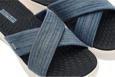 Сандалі жіночі Skechers Go Walk Flex Impressed Navy текстиль 40 EU
