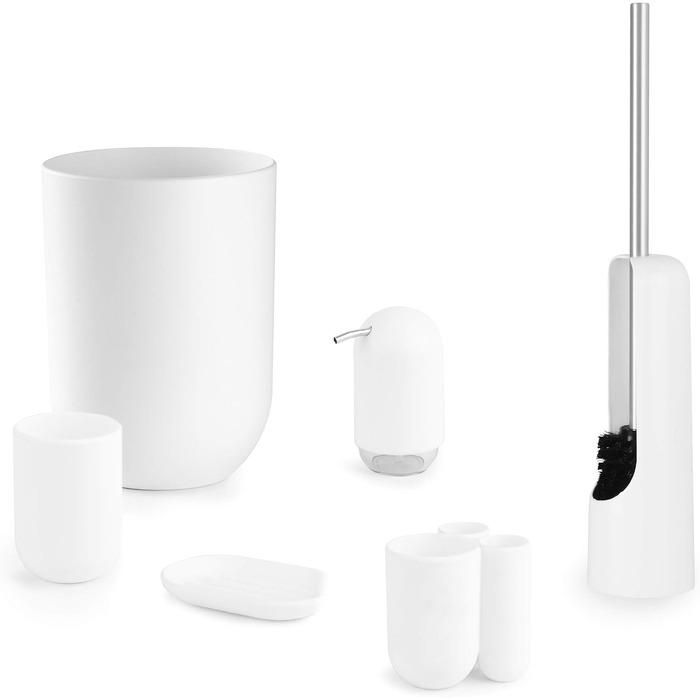 Сміттєвий відер Umbra Touch з гойдальним кришкою, 6 л, білий