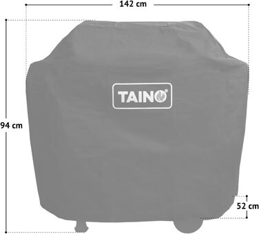 Чохол TAINO Basic чорний для газового гриля, водонепроникний, захисний, для вуличного використання