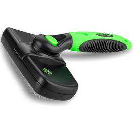 Щітка для собак та котів Golden Pets самоочисна, для короткої та довгої шерсті, для маленьких та великих тварин, швидке очищення + посібник з догляду