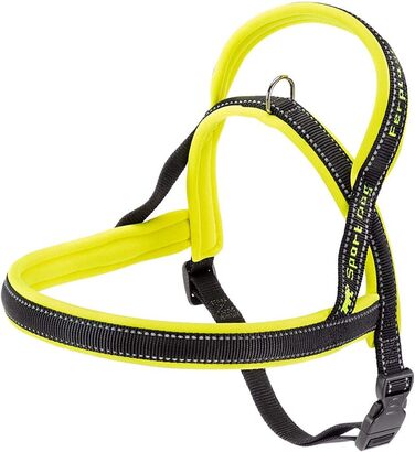 Нашийник для собак Ferplast Sport Dog, жовтий, середній, з м'якою підкладкою та світловідбиваючими швами (58 см/69-86 см)