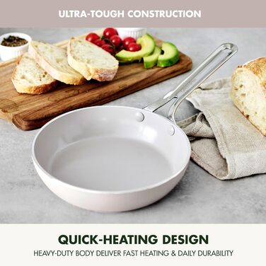 Набір сковорідок GreenPan Nova (20.3 см та 25.4 см), індукційні, без PFAS, антипригарне покриття, для плити та духовки