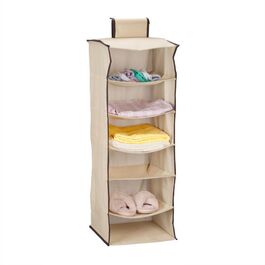 Relaxdays Hanging Shelf Closet Organizer with 6 Compartments