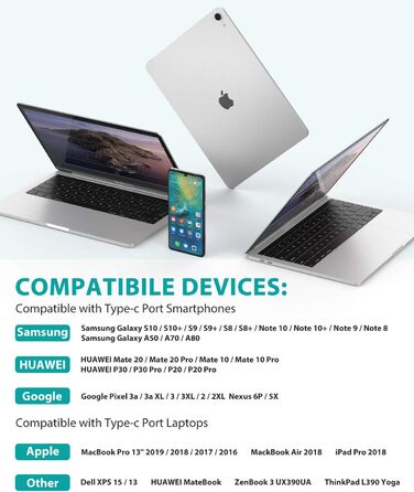 Кабель USB-C Nimaso [2 шт., 2 м], 20V/3A/60W, для Samsung, Google Pixel, MacBook, iPad, iPhone, червоний