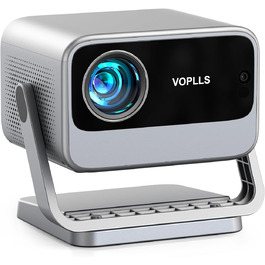Портативний проєктор Smart Mini Beamer 4K з автофокусом та корекцією трапецеїдальних спотворень, 20000 Люмен, WiFi6, Bluetooth, Full HD 1080P, для телефону/ноутбука, кінотеатр для дому/на відкритому повітрі