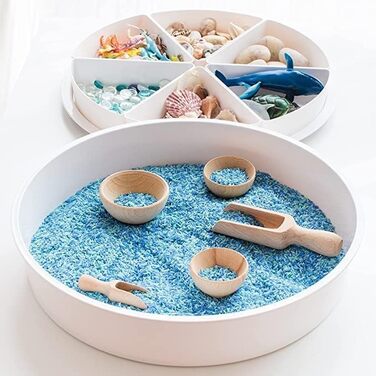 Inspire My Play - Tuff Tablet with Lid - Messy Play Tray for Toddlers - Sensory Play Bowls for Kids - Developmental Sensory Toy for Children with Disabilities