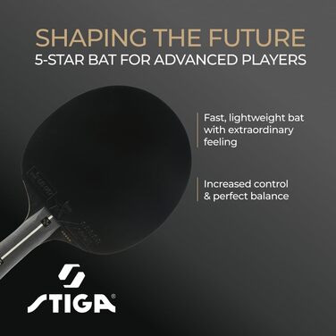 Тенісний стіл STIGA Pro Carbon + для професійних гравців – схвалено ITTF, технологія Touch Carbon – покращена швидкість, контроль та комфорт – чорний/червоний, одиночний