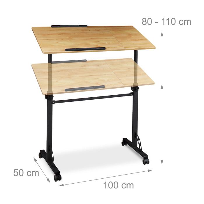Relaxdays Large Laptop Table Premium XXL