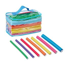 Relaxdays 48-Piece Curl Roller Set with Case