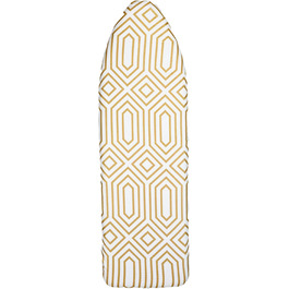 Покриття та підкладка для прасувальної дошки, стійке до нагрівання, еластичне, золотого кольору, бавовна