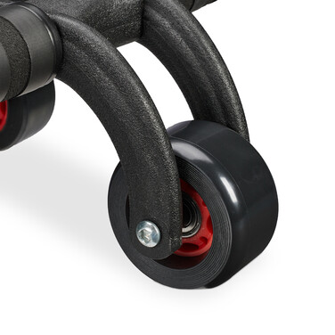 Relaxdays Ab Roller 3 Wheels with Knee Pad