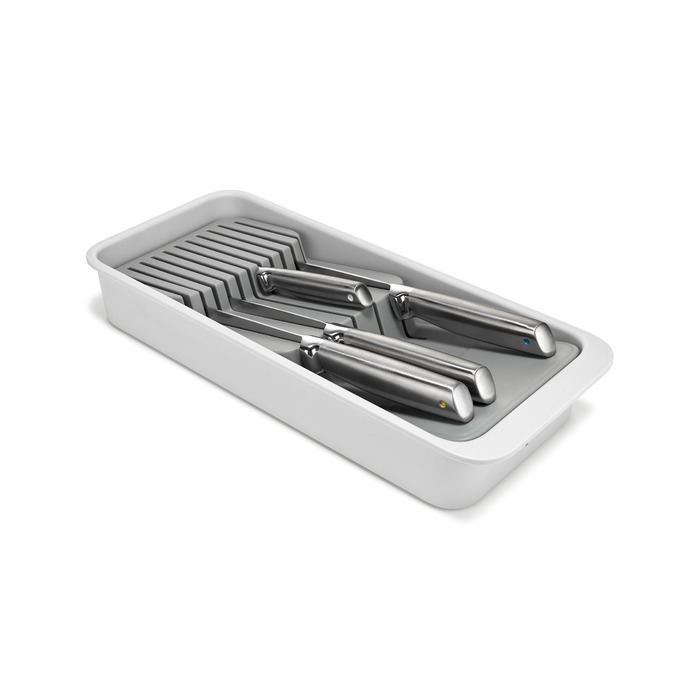 Органайзер для столових приборів Joseph Joseph DrawerStore з блоком для ножів, розширюваний, з переробленого пластику, компактний