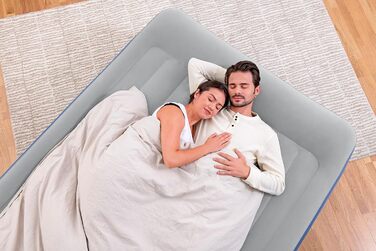 Надувний матрац Bestway Tritech Queen розмір 203x152x56 см з вбудованим насосом