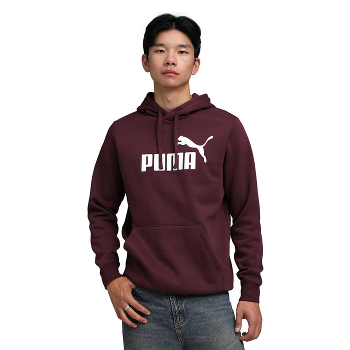 Чоловічий худі PUMA Essentials No. 1 Logo Hoodie з логотипом на спині, червоний, розмір L