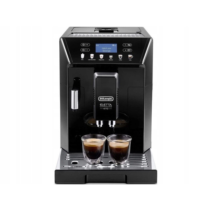Ріжкова кавомашина De'Longhi Eletta Evo ECAM 46.860.B, 1450 Вт, чорна