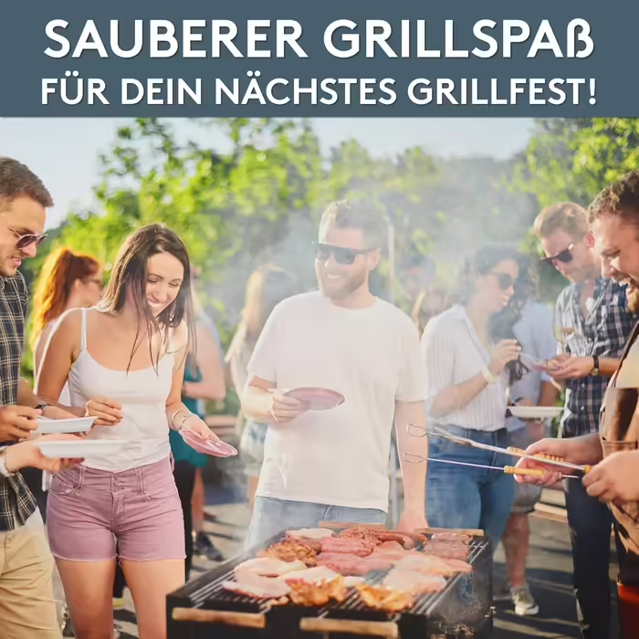 Гриль-мат LILENO HOME 75x120 см для BBQ та газових/вугільних грилів – захисна підкладка для підлоги, ідеально для сімейного барбекю, грилювання з друзями, жінками