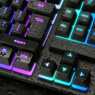Ігровий набір: гібридна клавіатура з RGB-підсвіткою, USB