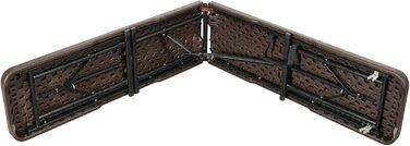 Стіл-буфет Floordirekt Buffettisch: розкладний пластиковий стіл 183x76 см з ручкою для перенесення, для саду, тераси, балкону, кемпінгу (на 6 осіб)