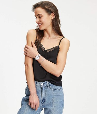 Годинник Tamaris для жінок з металевим браслетом сітка та серцем (двоколірний рожеве золото/серце)