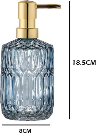 Скляний дозатор для рідкого мила YunNasi: зелений та синій, для кухні, ванної, пральні