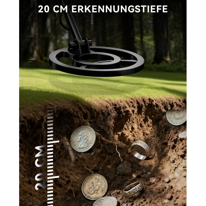 Металодетектор SUNPOW Pro Set для дорослих та дітей – професійний набір, висока точність, 4 режими пошуку, LCD-дисплей, повний комплект